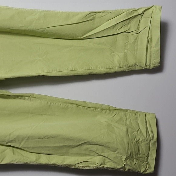 ARMANI COLLEZIONI Green Cotton Straight Leg Pants Size IT 52 US 36 US 14-16 - Picture 8 of 15